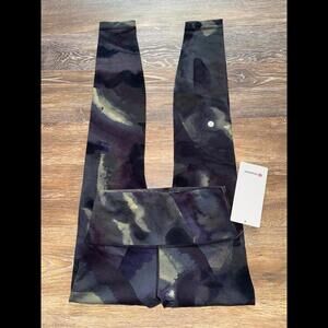 Lululemon Wunder Train High Rise 28” Ink islands Burnside Multi Size 6 NWT